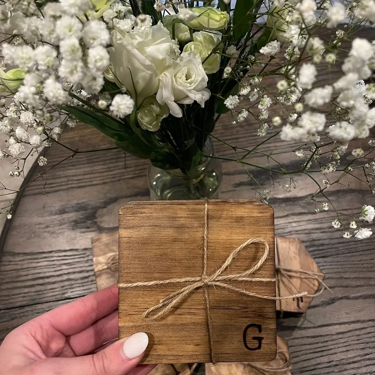 Initial Coasters - Personalized Tableware for Home