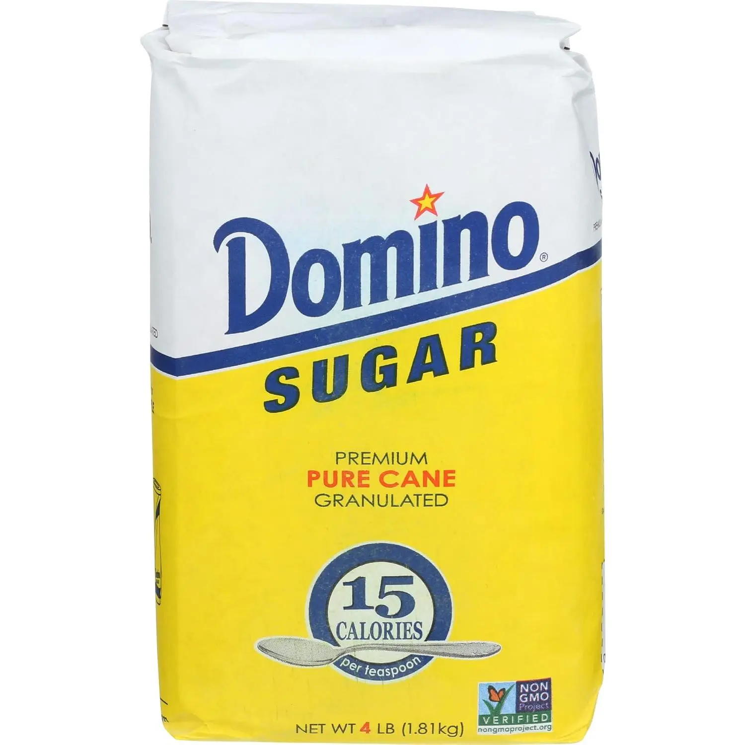 DOMINO SUGAR Dark Granulated Pure Cane Sugar - 64 oz Bag, Non-GMO, Dairy Free, Rich Molasses Flavor, Cupboard Staple for Home Bakers & Daily Cooking