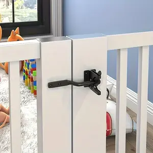 Automatic Gravity Self-Locking Latch for Wooden Fence Gate, Durable Steel Construction, Secure and Easy-To-Use Design, Ideal for Outdoor Use