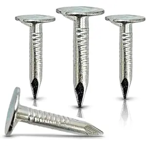 (200-Pack) 3/4-Inch Galvanized Roofing Nails Professional Grade - .75 Inch Used to fasten roofing felt, asphalt singles & insulation board (200)