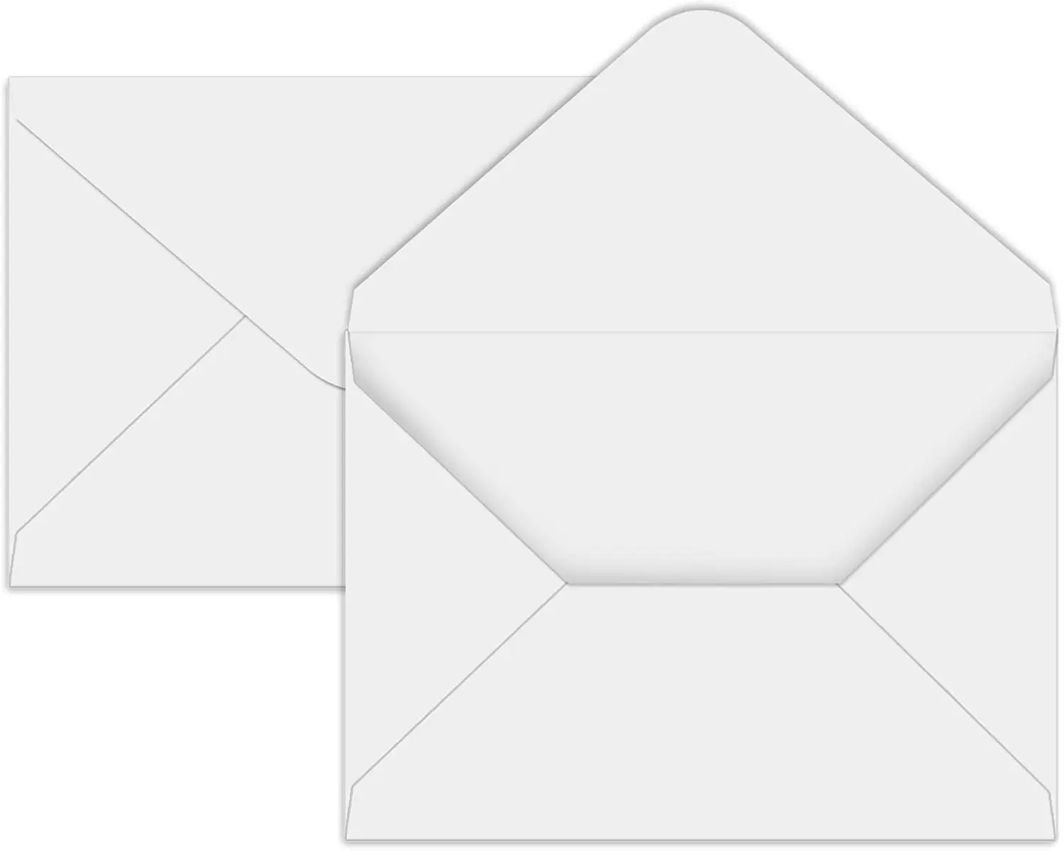 A7 Envelopes 100 Pack White Envelopes 5x7 V Flap Invitation Envelopes, Perfect for Photo, Cards, Invitation, Wedding, Announcements, Baby Shower-5.25" x 7.25" (white)
