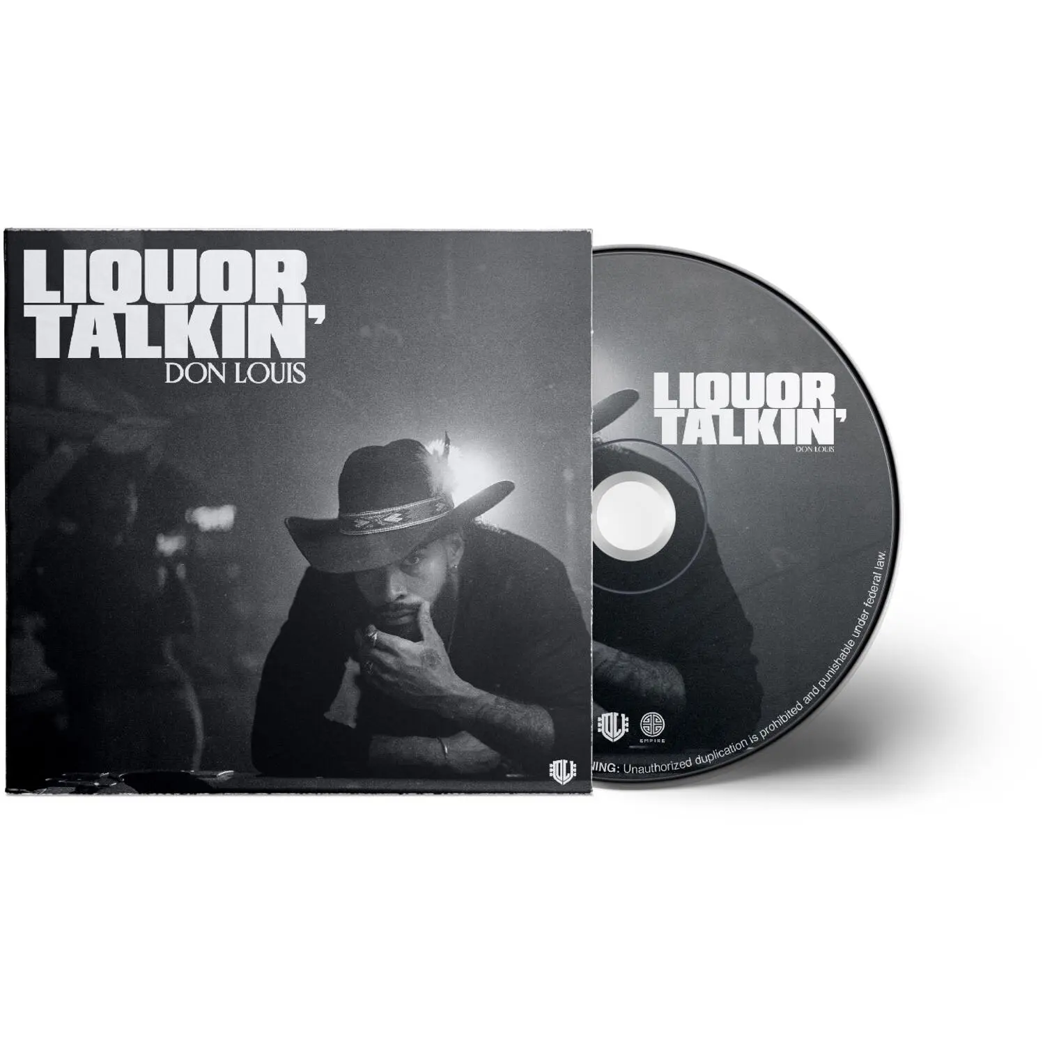 Don Louis - Liquor Talkin' English Country Songs Album, Compact Disc Format, Explicit Content, Digipack Packaging