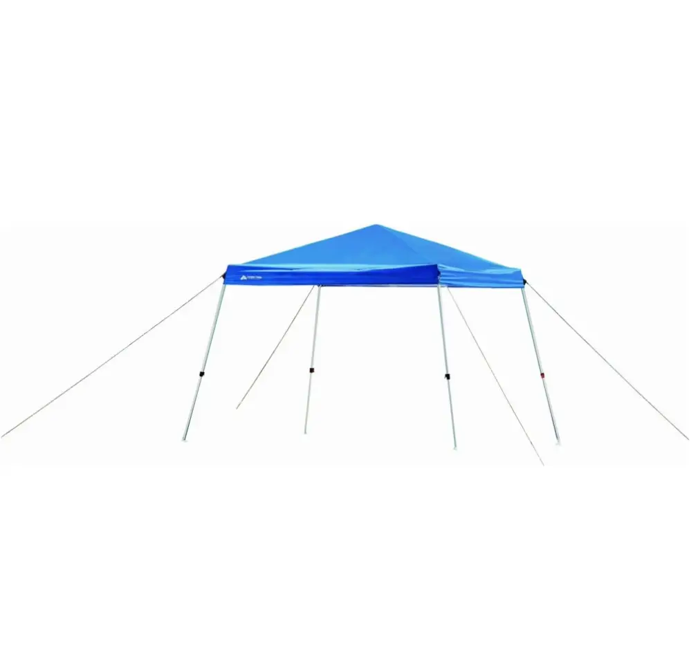 Ozark Trail 10'x10' Instant Slant Leg Pop-up Outdoor Canopy Tent, Blue