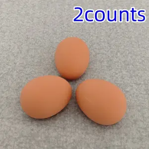 Funny Prank Rubber Eggs Set of 2, Realistic Farm Hen Nest Hatch Model, Elastic Bouncing Balls Toy for Party Jokes & Fun Games