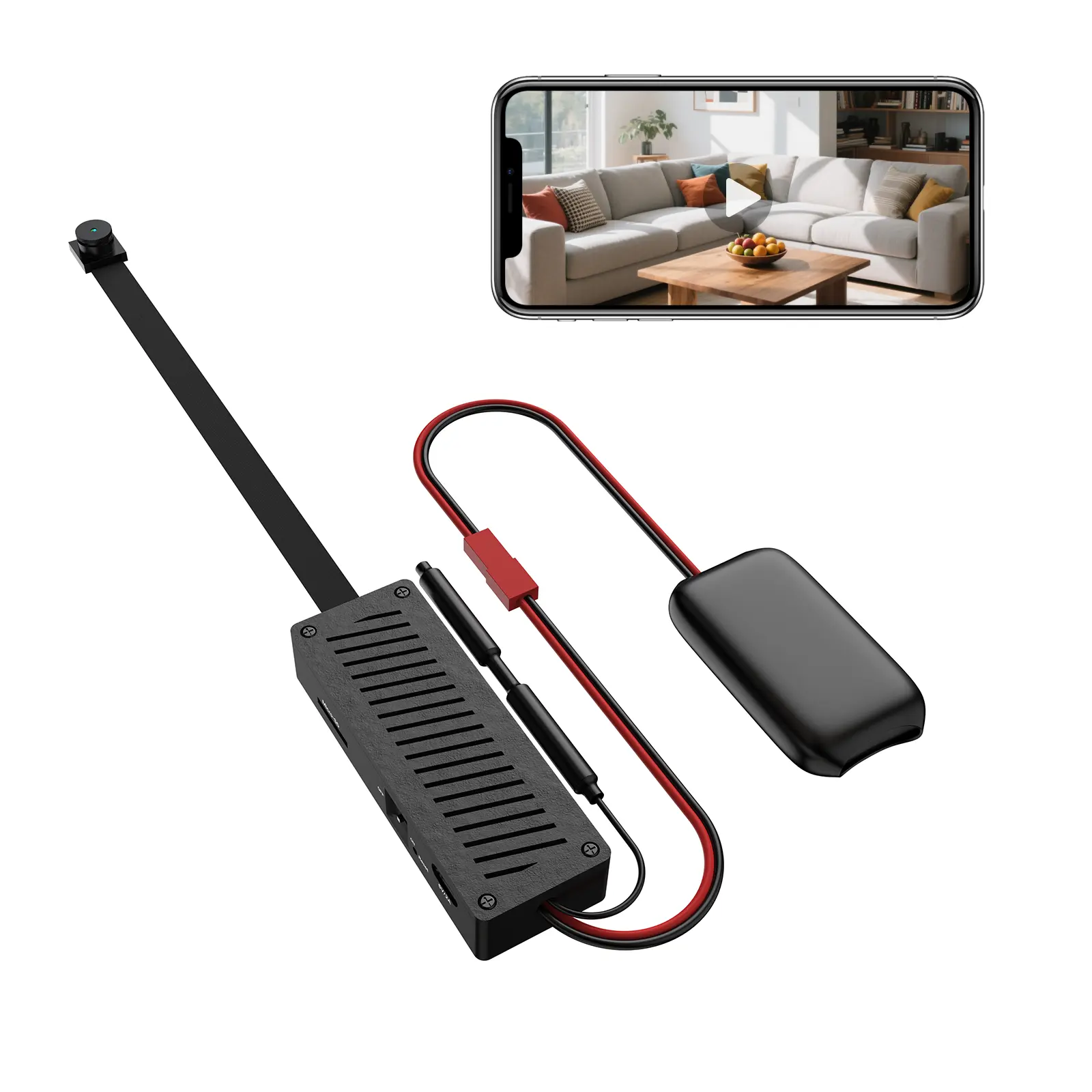 2K HD DIY Portable Camera Module - Dual-Band WiFi Mini Wireless Card Board Camera with Cable, USB Card Reader, Motion Sensor, Device Compatibility, Charging Support, Easy Connection/Installation for Smart Home Gadgets Home Security Monitoring micro Nanny