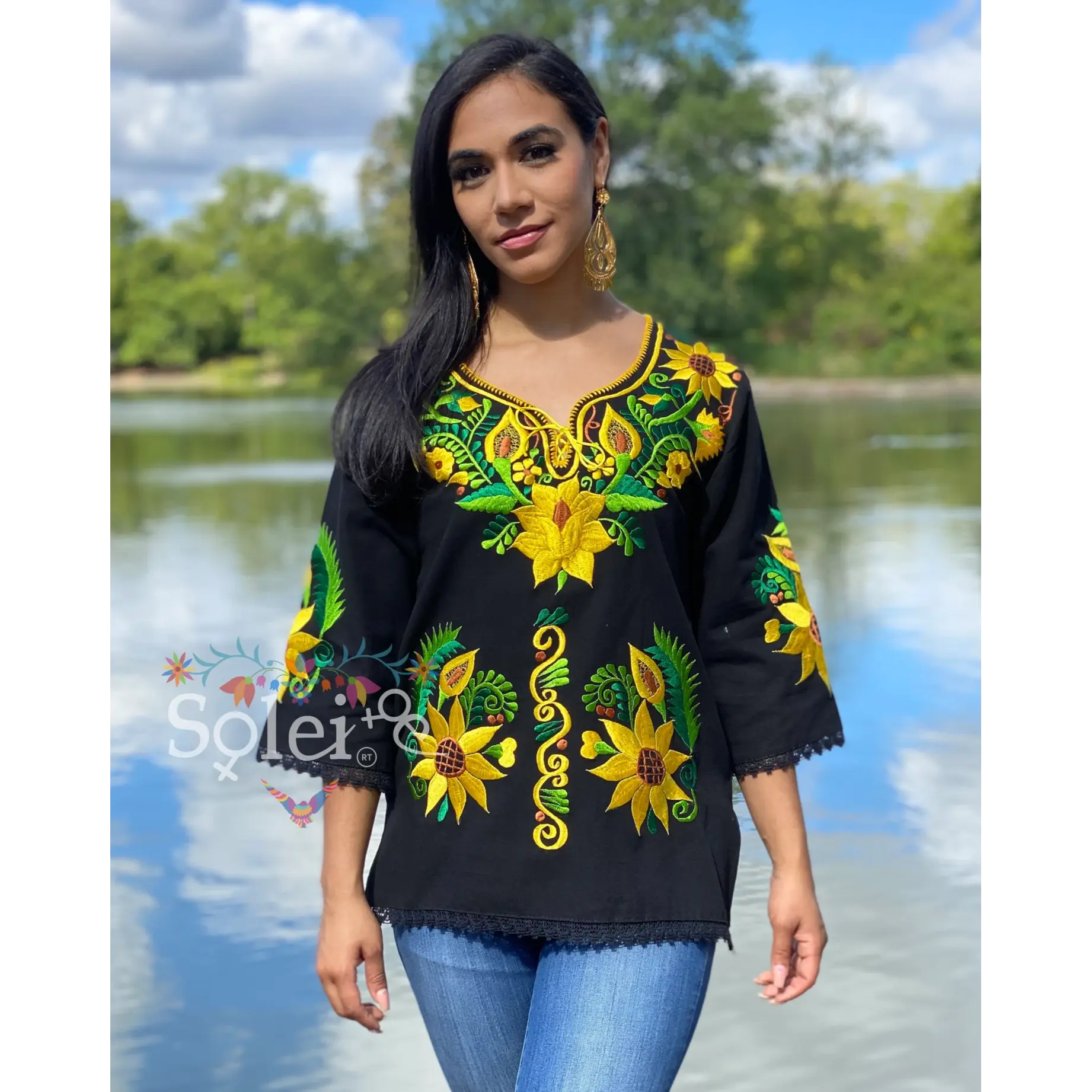 3 Girasoles Blouse