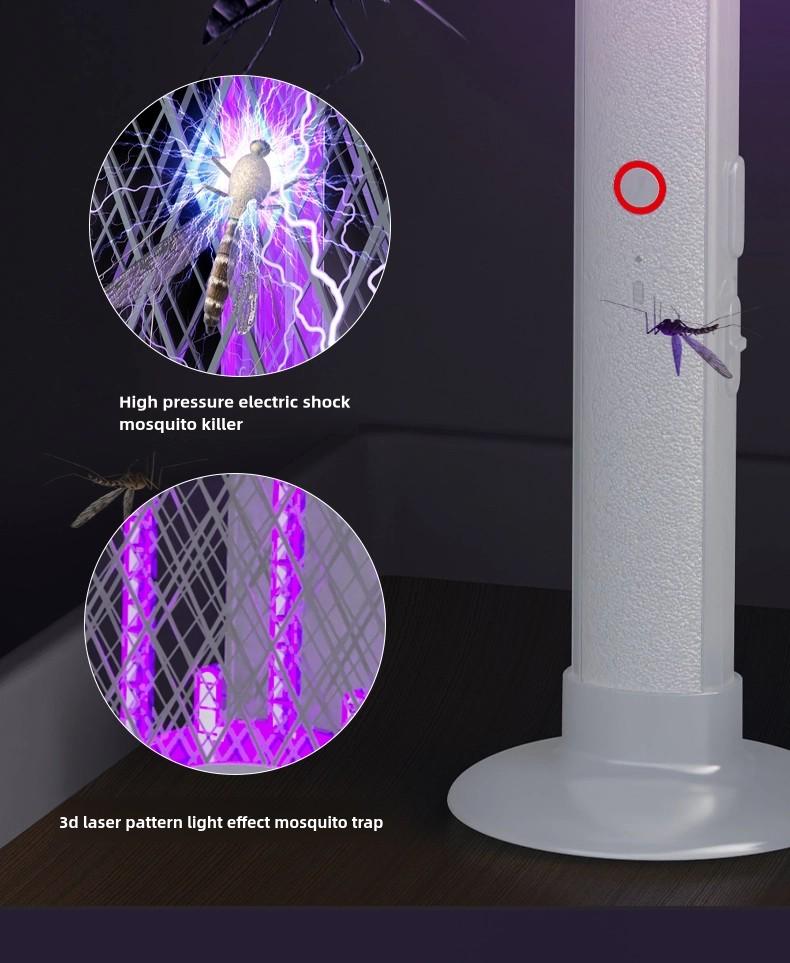 Foldable Electric Fly Swatter & 2-in-1 Bug Zapper Racket, 3000V High Voltage Mosquito Killer with UV Light, USB Rechargeable Handheld Insect Zapper with Base for Gnat, Wasp, Fruit Fly, Indoor Outdoor Camping Essentials