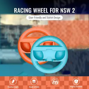 2-Pack Racing Steering Wheel Stands for Switch 2 (2025) Controllers | Left & Right Handles | Premium Game Accessories for Immersive Racing Games