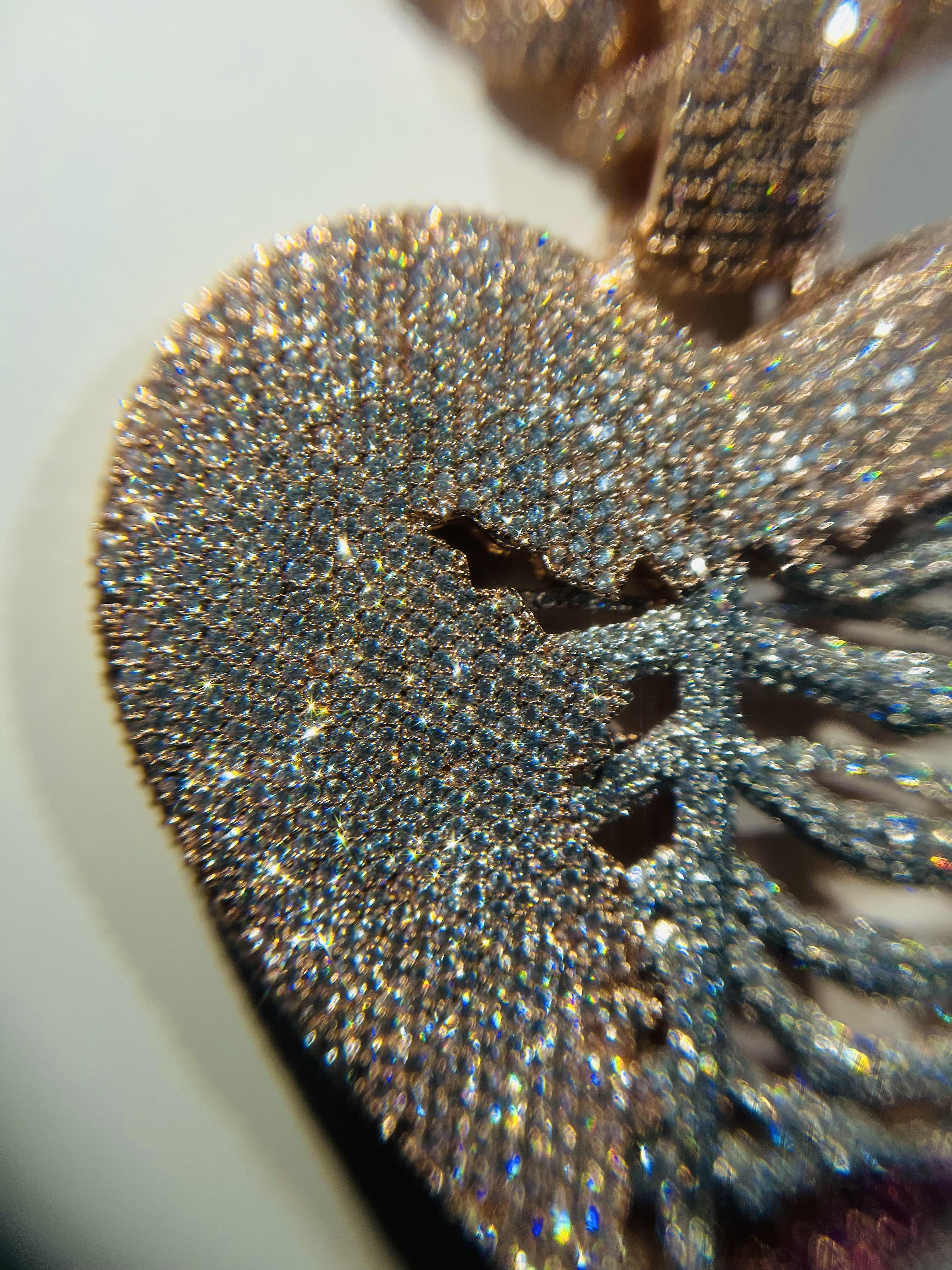 Personalized Customized Love Iced Pendant VVS Full Diamond Particle Rose Gold High Quality, Shining Hip Hop Street Culture Valentine's Day Father's Day Mother's Day Gift