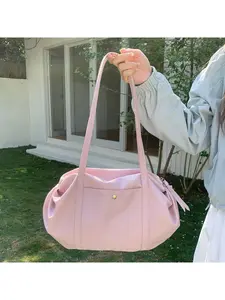 Homemade pleated dumpling bag, lightweight nylon ballet yoga bag, travel to work, commute, portable large-capacity shoulder bag