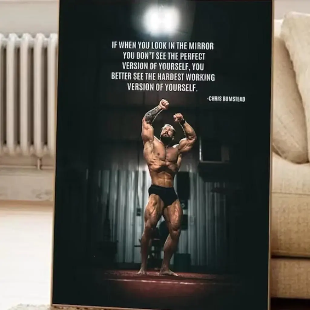 [40% OFF] [UNFRAMED]    Chris Bumstead Gym Motivation Poster, Fitness Wall Art, Bodybuilding Inspiration Print