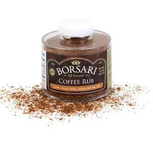 Borsari Coffee Rub Seasoning - Gourmet Rib Rub Seasoning and Dry Rub - Coffee Rub Seasoning with Coffee Spices and Cocoa - All Natural Coffee Rub for Meat (Coffee Rub 3.5 oz, Pack of 1)