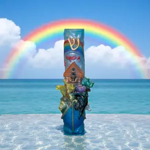 Epic Emunah Handmade Noah's Ark Resin Mezuzah Cover