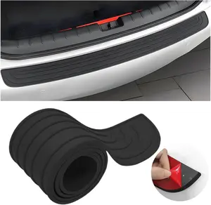 Rear Bumper Guard, Anti-Scratch Auto Trunk Door Entry Protector, Non-Slip Bumper Protection Strip for  , SUVs, , Universal Exterior  Accessories (Black, 40")
