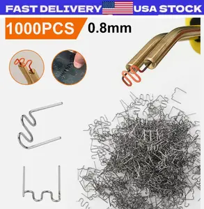 1000Pcs 0.8mm Hot Staples Plastic Welding Wave Stapler for Car Bumper Repair Kit