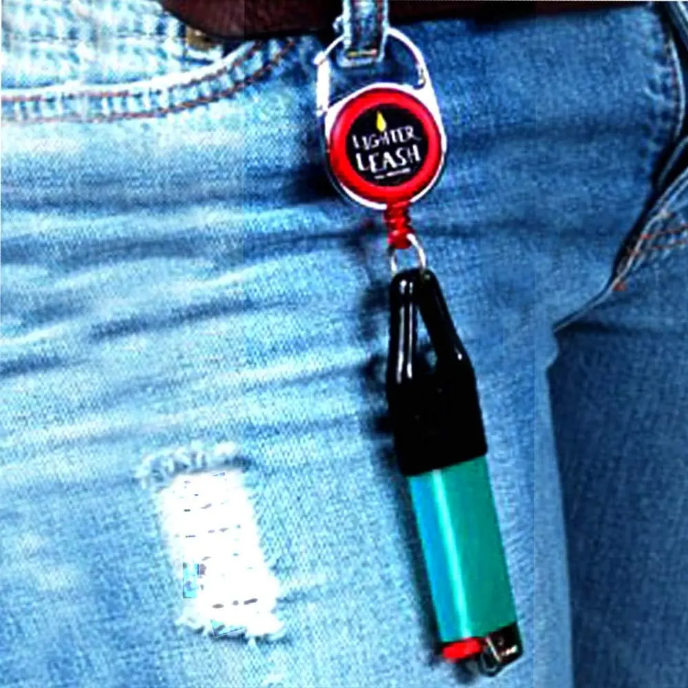 Lighter Leash Premium Nylon Lighter Holder Keychain (3 Pack) - Compact Clip Fashion Accessory with Keychain Accessories, Chain Clips, EDC & Mini EDC Options for Attaching Lighters to Pants, Fast Shipping, Chain Clips Keychains