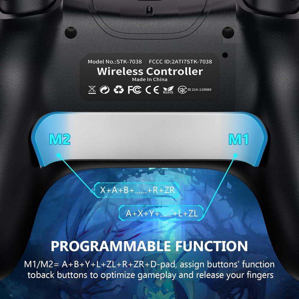 Switch game controller NS wireless controller custom back key programming continuous Bluetooth wireless controller