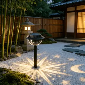 Solar Star Moon Projection Lawn Light, Motion Sensor, Warm LED, Waterproof, Outdoor Decorative Light, Outdoor Garden Courtyard Landscape Decor