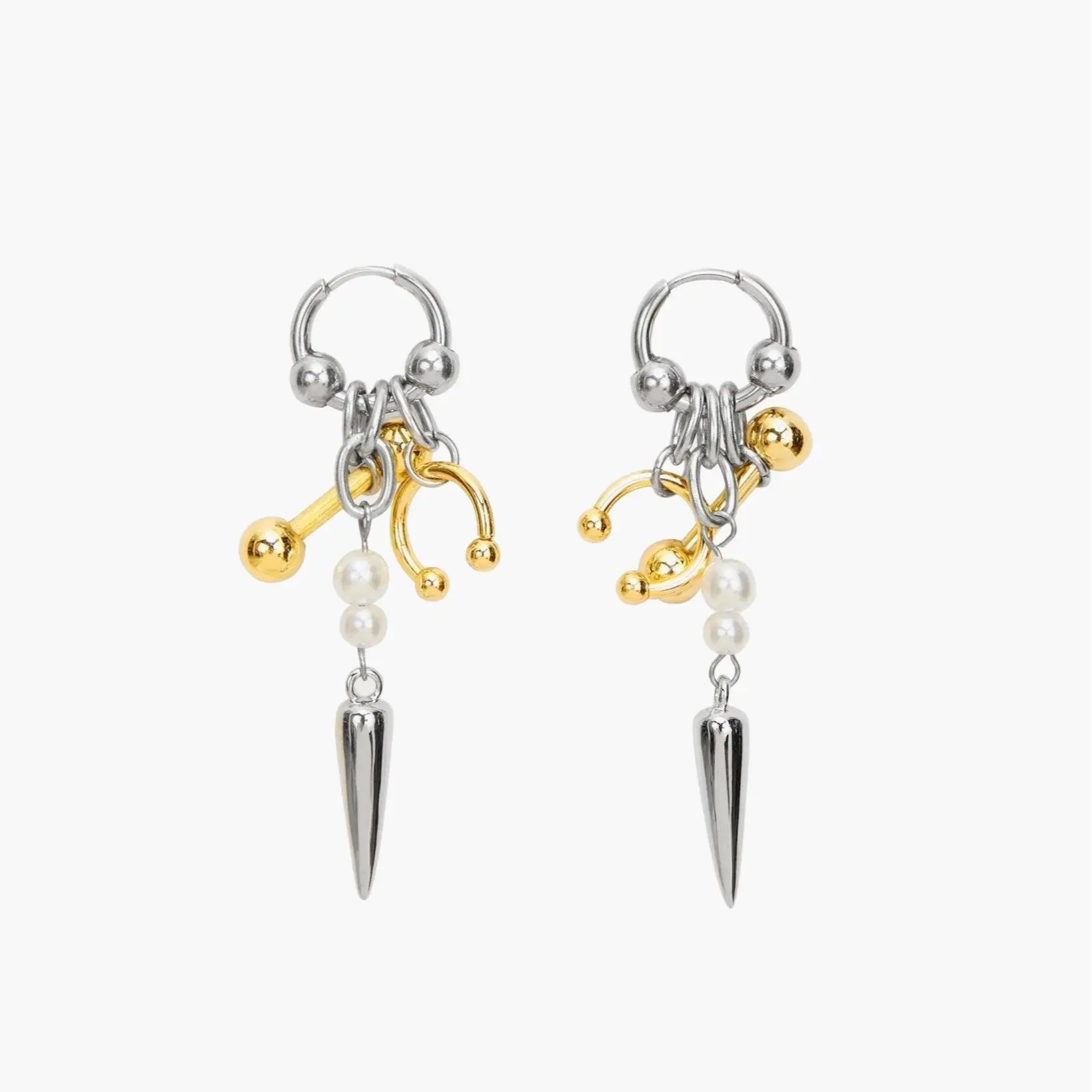 en route 18K Gold Plated Midnight Muse Earrings Celestial Star & Moon Inspired Jewelry for Statement Styling, Hypoallergenic Premium Piece Designed for Modern Outfits