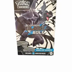 Pokemon Black Bolt Booster Bundle - Includes 6 Booster Packs for Trading Card Game Sealed Hobby Box