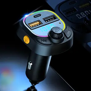 Car Bluetooth-compatible MP3 Player with Multi-Function Charging, FM Transmitter for Fast Charging, Convenient Car Accessories, USB Car Charger