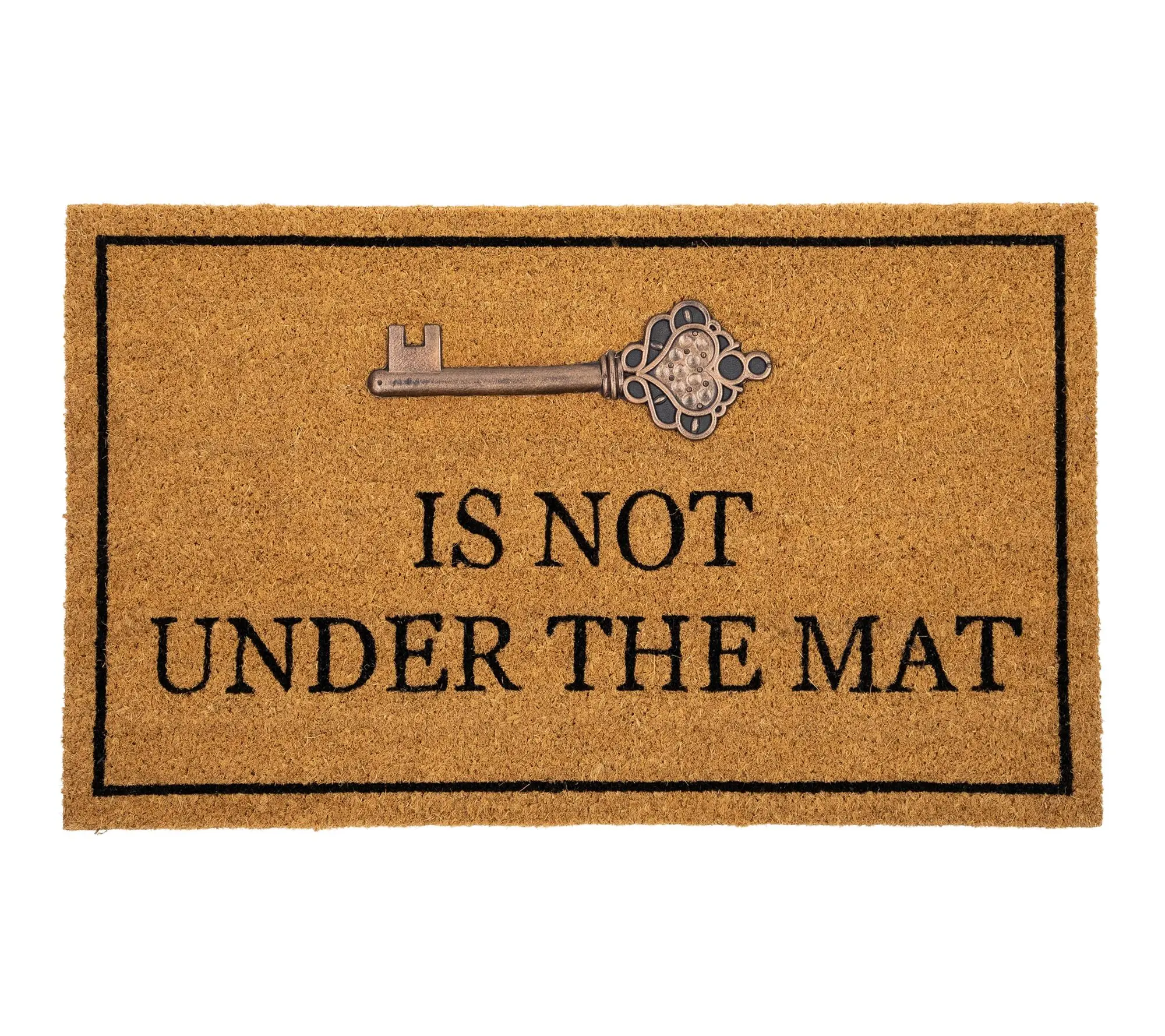 Northlight Key is Not Under the Mat Coir  Doormat 18" x 30"