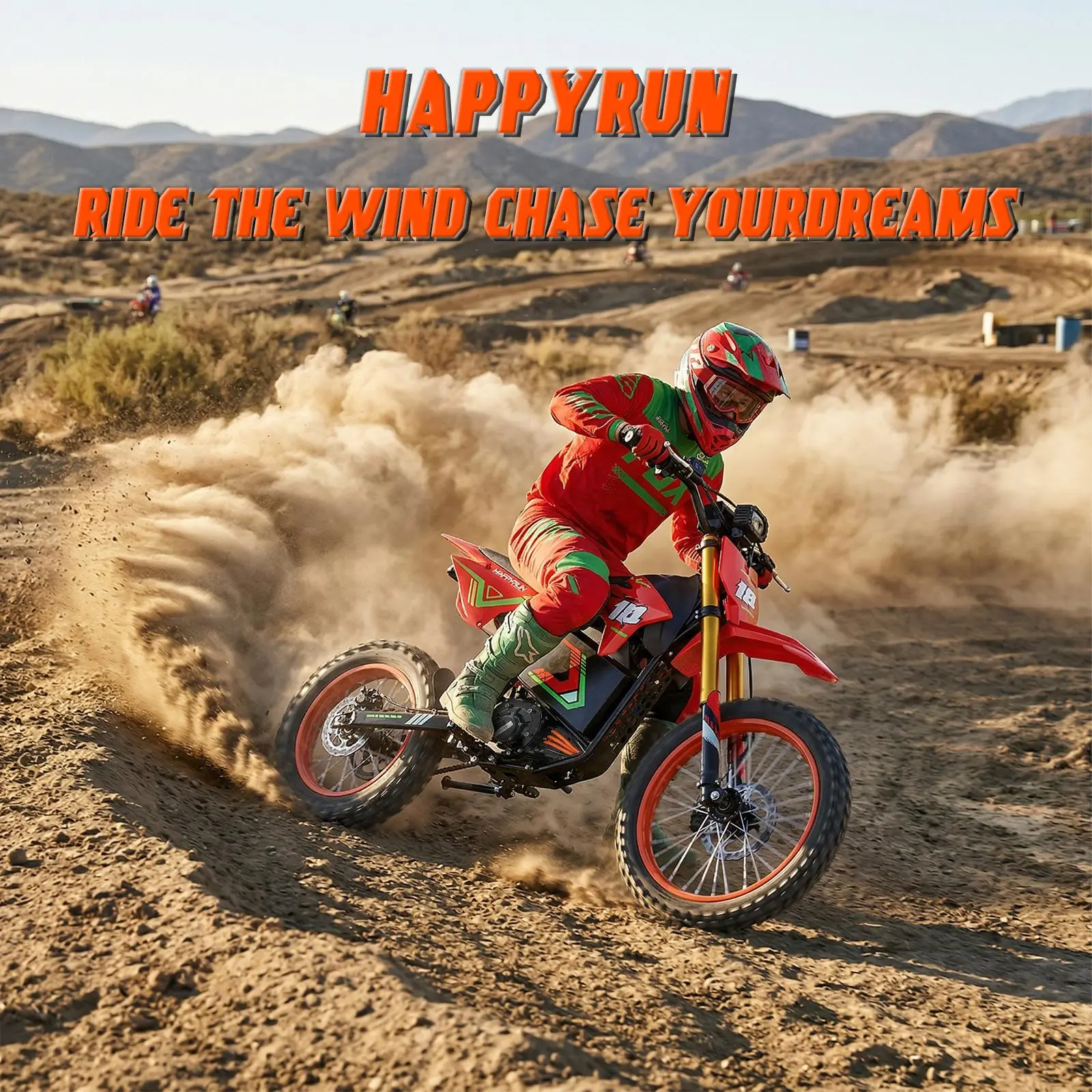 HappyRun F18 2.0 Electric Ebike - 6000W Peak Power, 245Nm High Torque, 46 MPH Top Speed, 60V 30Ah Removable Battery, 60-Mile Range, 17" Tires  Dual Hydraulics Brakes, Full Susp. Mountain Ebike