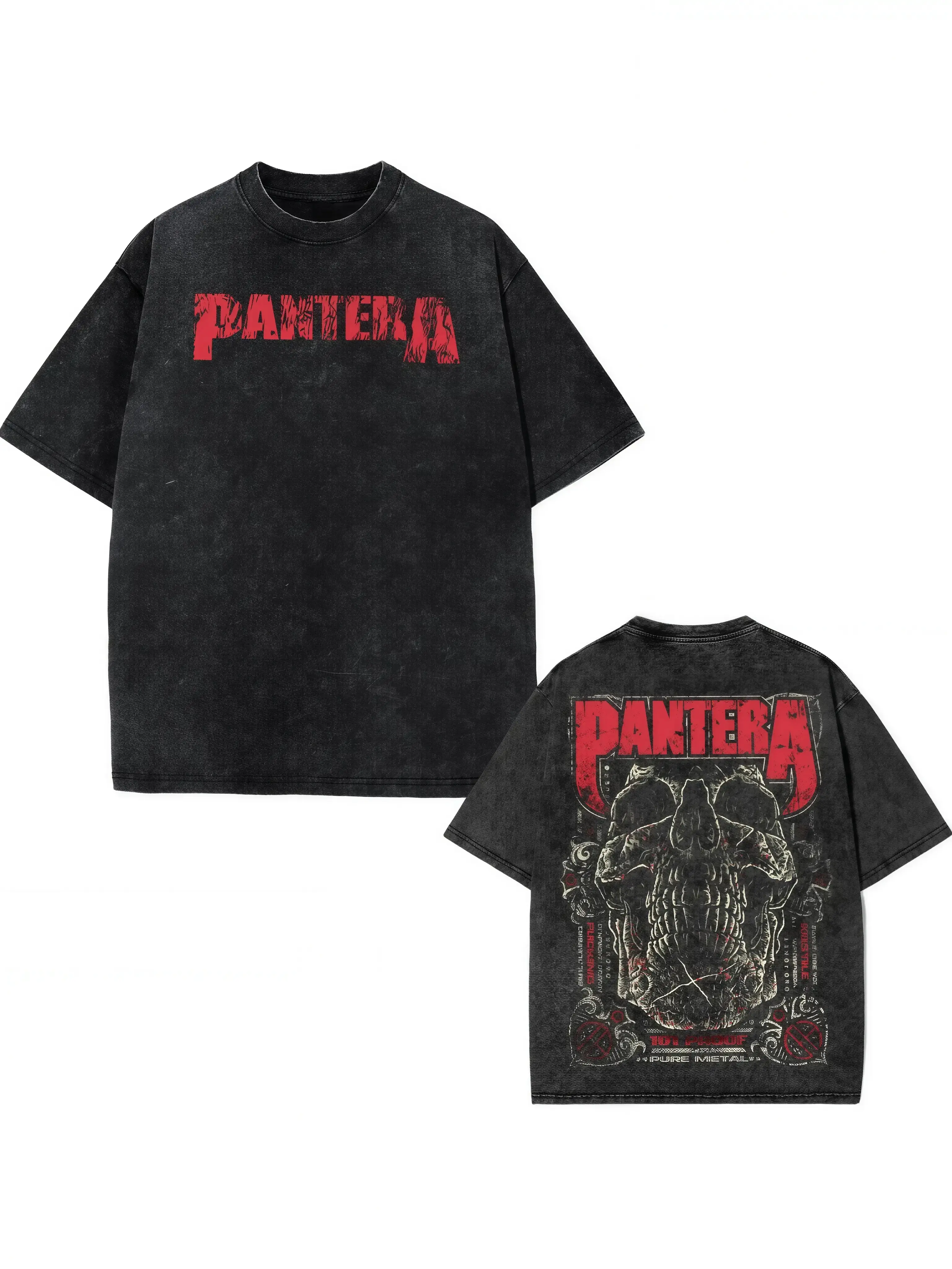 Vintage Pantera Proof Skull Graphic T-Shirt - 100% Cotton Retro Heavy Metal Band Tee For Men And Women, Classic Rock Music Lover Shirt, Casual Unisex Streetwear Top, Y2K Trendy Aesthetic Concert Apparel, Ultimate Fan Gift For Everyday Wear And Style!