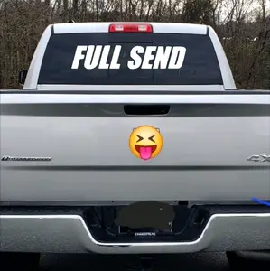 Full Send vinyl window decal small or rear window size
