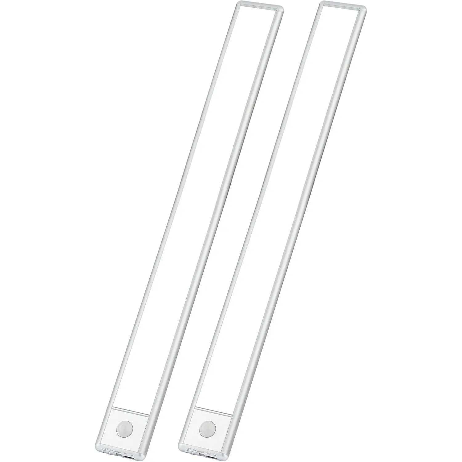 70-LED Motion Sensor Under Cabinet Lights,  Rechargeable Under Counter Closet Lighting,  Light Bar Stick-On, 2-Pack, Cool White