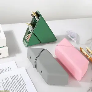 Silicone Non-Slip Pen Holder - Large-Capacity, Upright, Portable, Expandable Storage Solution for Work Accessories, School Supplies