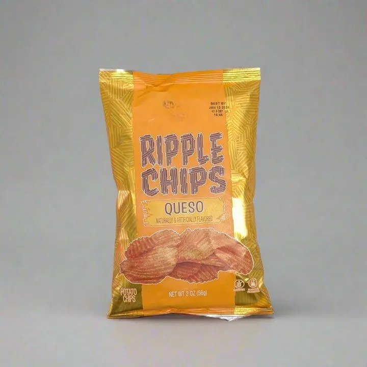 Buc-ee's Protein-Packed Queso Ripple Potato Chips - Crunchy Wavy-Cut Snacks, Zesty Queso Seasoning, Ideal for On-the-Go & Game Days