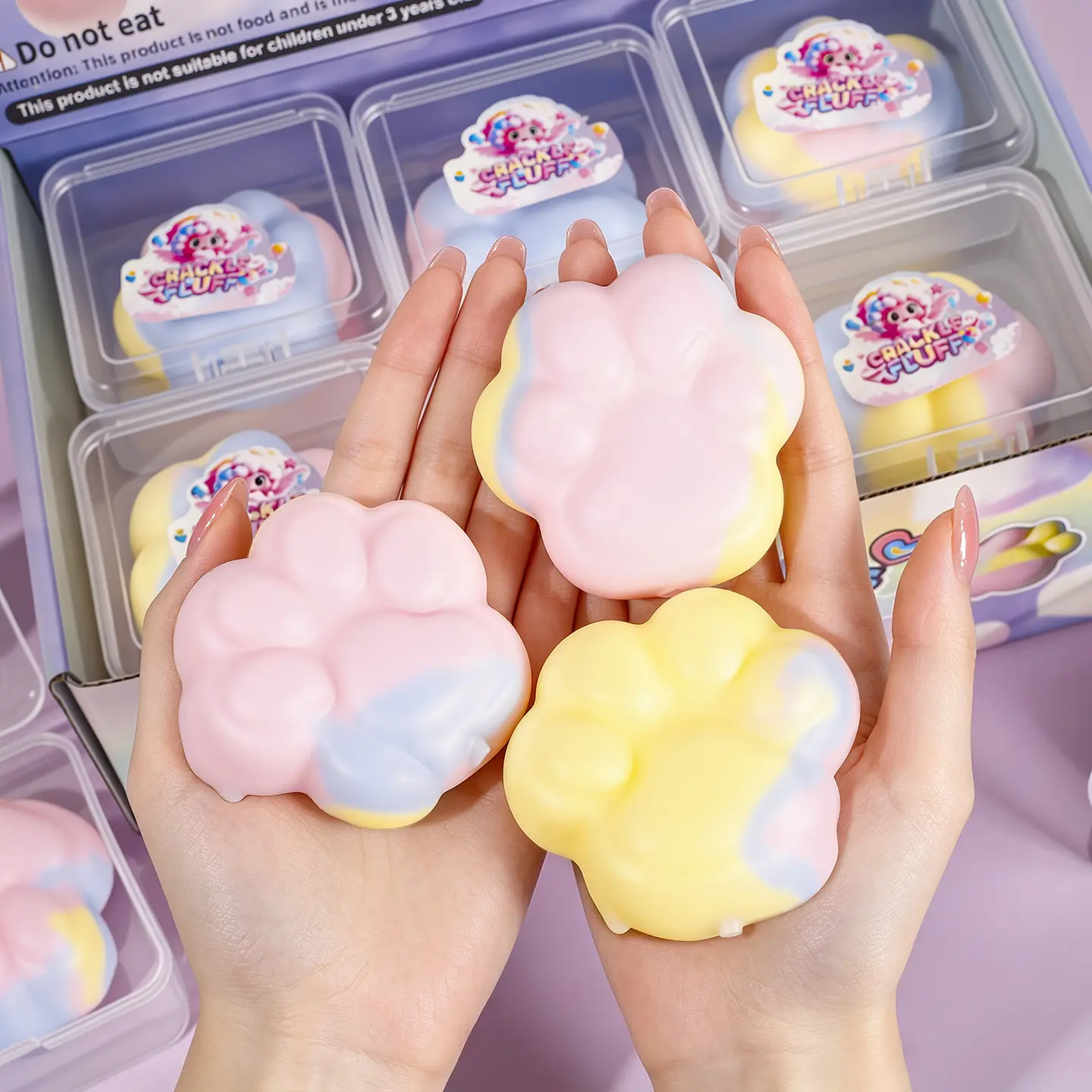 New 2026 Crunchy Cat Paw Squishy Toy, Stress Relief Squeeze Toy, Great Holiday & Birthday Gift for Kids & Adults,adhd anxiety relief