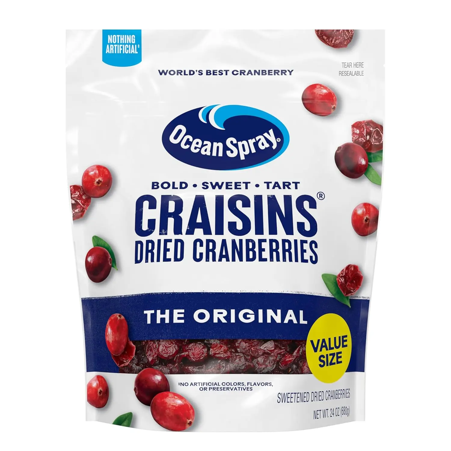 Ocean Spray Dried Cranberries Value Pack, 24oz.