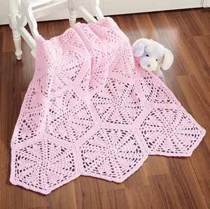 Hexagon Hearts Blanket