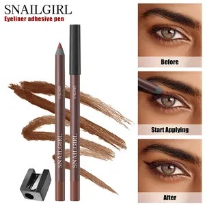 Eyeliner Sharpable Eye Pencil With Pencil Sharpener, Waterproof Smudge-Proof Long-Lasting Eye Liner, Creamy Smooth Texture for Easy Application, Perfect for Beginners Daily Makeup Look