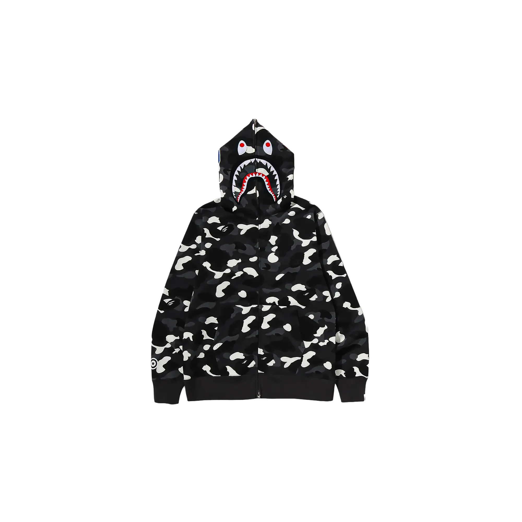 City Camo Full Zip Shark Hoodie "Glow In The Dark" 0ZXSWM302151Q BKX