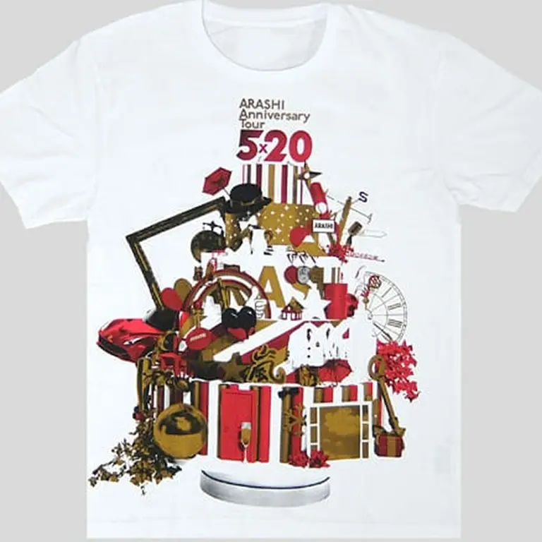 ARASHI 5 X 20 CONCERT T-SHIRT (WHITE)
