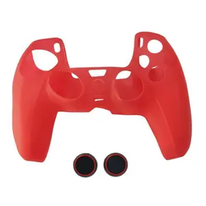 1PCS, PS5 controller silicone protective cover, +2 button caps, lightweight, non-slip design, anti-fall and durable, game handle accessories, Console controller accessories, suitable for gamers