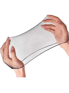 Hair Net 20 Pcs,  24 Inches Hair Nets Elasticity Invisible Lightweight Elastic Mesh for Food Services, Ballet Bun, Sleeping, Women and Wig (20，Black)