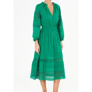 Loretta Midi Dress- Green