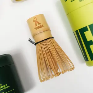 Evergreen Bamboo Whisk for Matcha Hand-Crafted to Blend Aerate and Froth for Smooth Creamy Results Perfect for Matcha Lovers