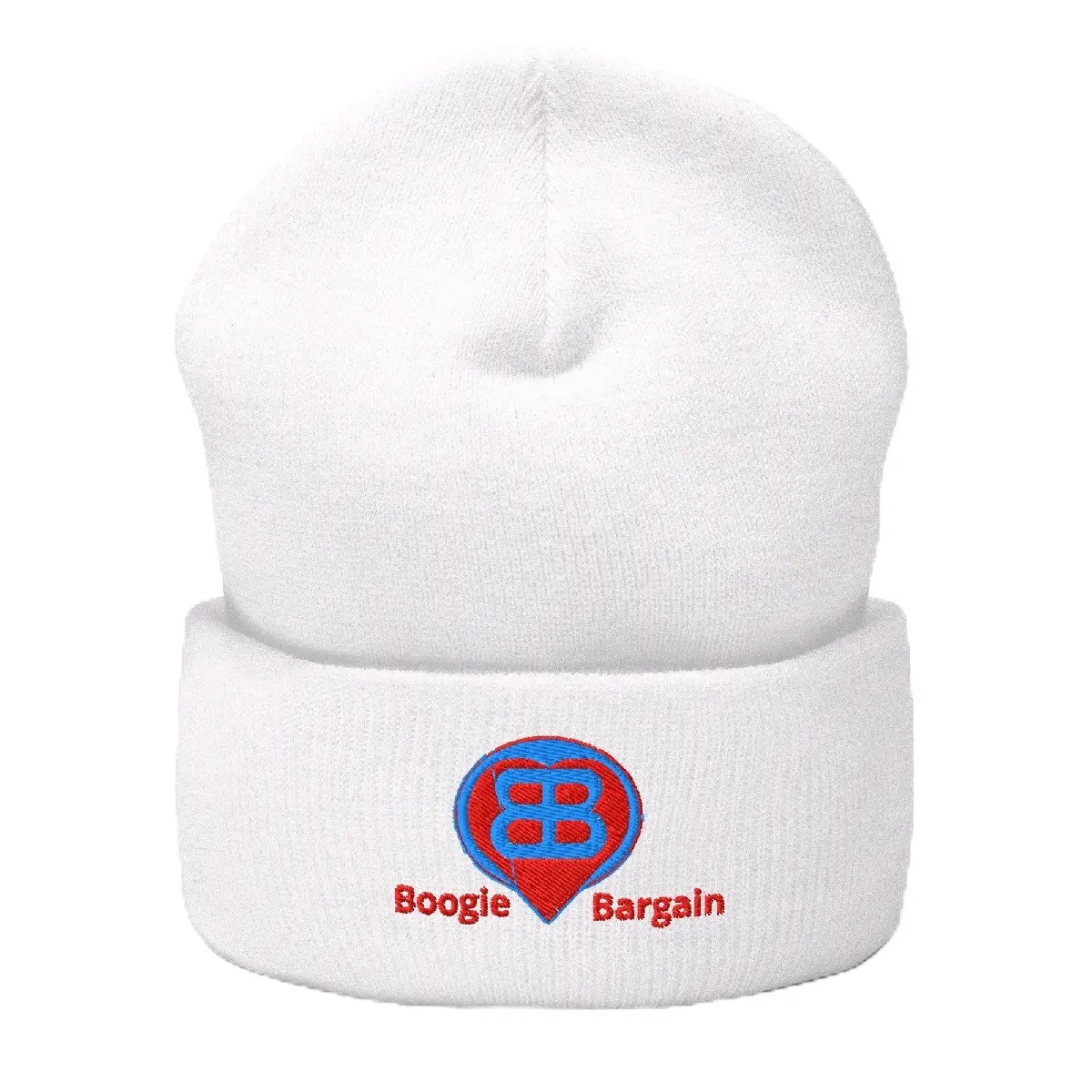 Boogie Bargain Cuffed Beanie - 100% Turbo Acrylic, 12" Length, Unisex, Hypoallergenic, Hand Washable, Made in Vietnam, Bangladesh, Korea