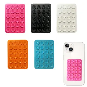 24 Suction Cups Self-Adhesive Silicone Phone Anti-Slip Suction Cup, Durable and Easy to Use, Long-Lasting Grip for Mobile Devices and Power Banks, Cell Phone Holder