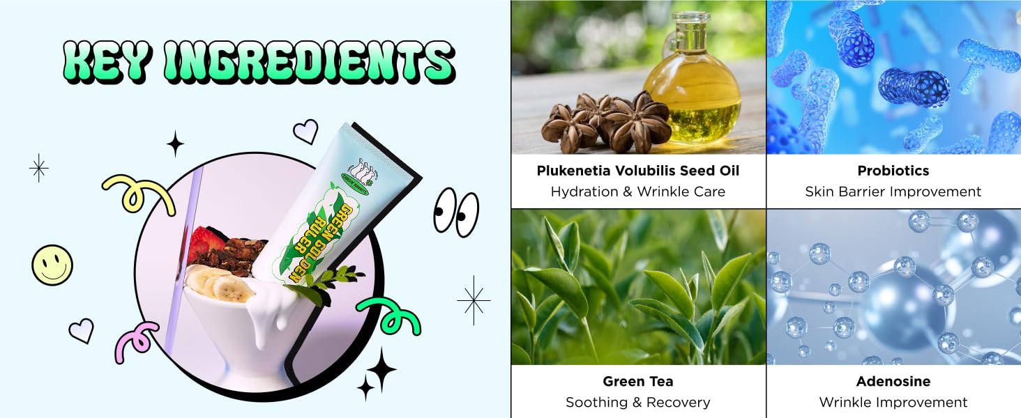 CHASIN' RABBITS Green Golden Ruler Cream | Vegan Intensive Moisturizing and Nourishing Face and Neck Moisturizer with Green Tea Extract and Probiotics | 75mL/2.53 fl. oz.