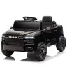12V Rechargeable Electric Ride-on Toy Car - RAM 3500 Model Bulldozer, for 1-3 Year Old Toddlers, 2WD, Rear Shock Suspension, LED Lights, Bluetooth, 3-Point Safety Belt, Black, Rechargeable Car