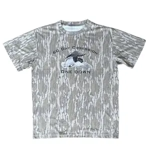 60 Day Obsession Washed Out tee, Mossy Oak Washed Out Camo Logo Tee, Vintage Bottomland T Shirt