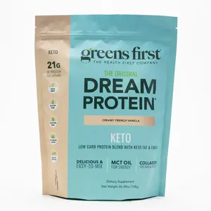 Greens First Dream Protein Powder Keto - 21g Protein Per Serving - Low Carb - with MCT Oil & Collagen - Non-GMO, Gluten-Free, Caffeine-Free