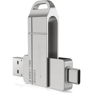 256GB USB Flash Drive,Up to 550MB/s-USB 3.2 Gen1  Thumb Drive, Dual USB-C & USB-A Ports, Compatible with  15/16/17, Android Phones,  - Photo & Video Backup