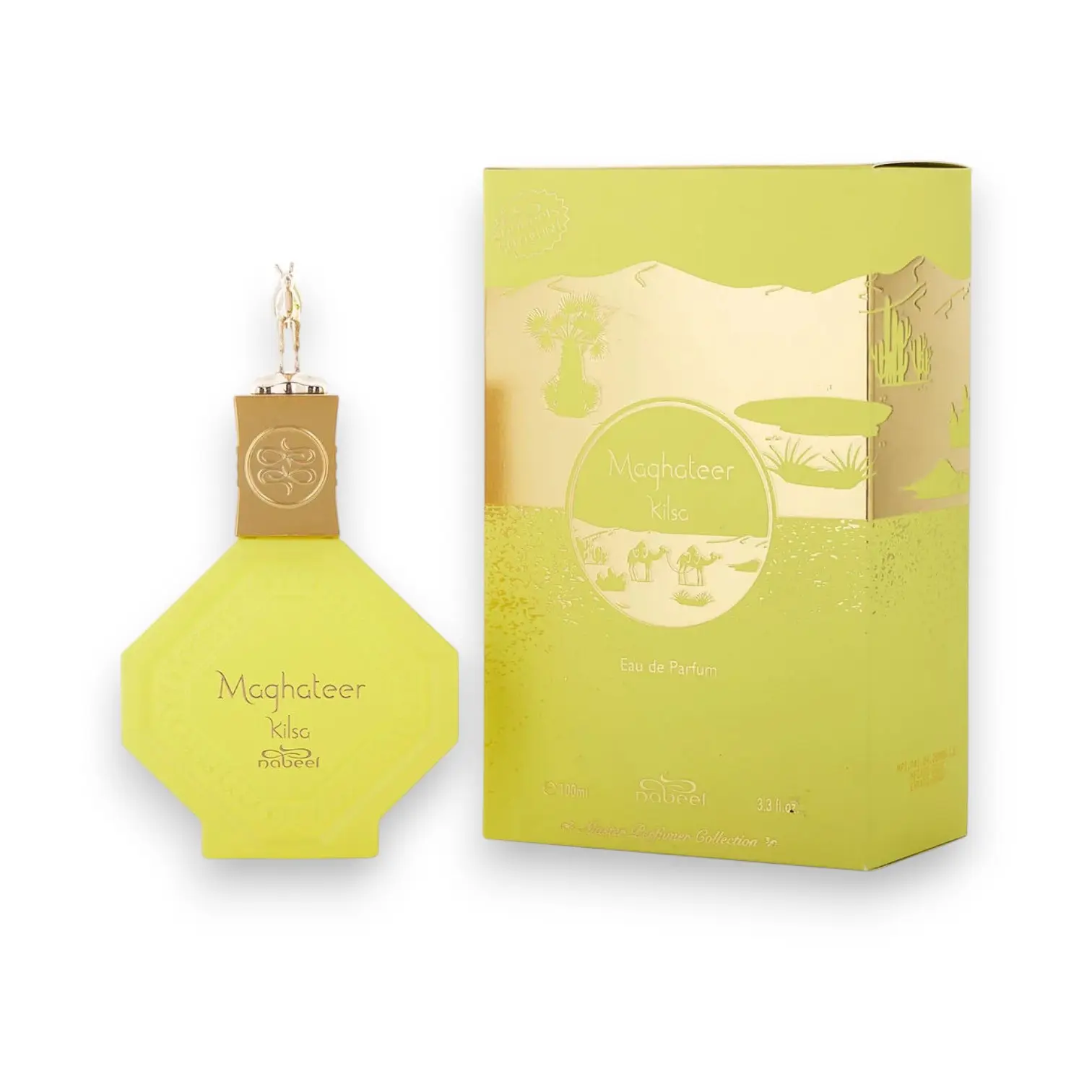 Nabeel Maghateer Kilsa Unisex Alcohol-Based Eau De Parfum - 100 ML, Fresh Floral Fruity Fragrance with Lemon-Apple, Lemon-Vanilla Notes for Unisex Wear